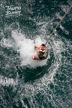 Bungy Jumping on Lake Taupo
